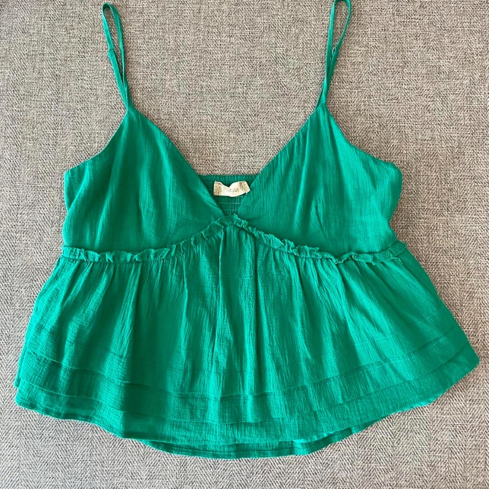 Altar'd State Green Camisole Top with Elegant Design